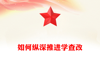 2025主题教育如何纵深推进学查改PPT课件下载(讲稿)