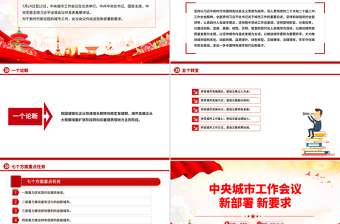 一文速览中央城市工作会议新部署新要求PPT课件