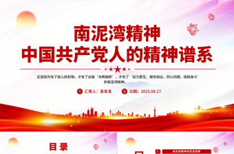 重温南泥湾精神PPT中国共产党人的精神谱系微党课