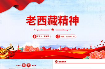 弘扬老西藏精神PPT中国精神谱系课件下载