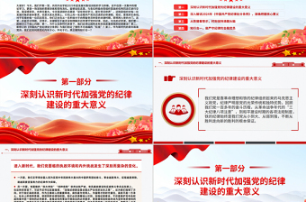 简洁风深化党纪学习提升党员修养PPT2025年度发展对象培训党课下载